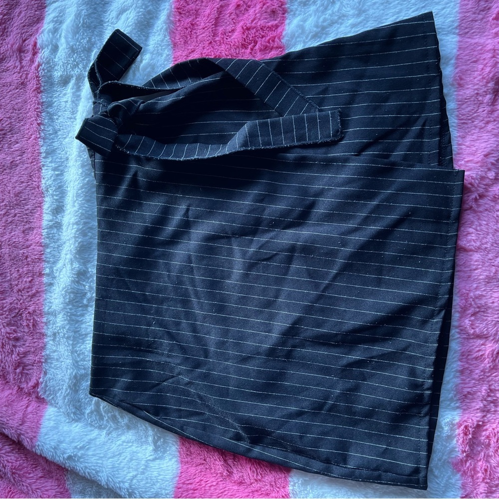Nasty Gal Black Pinstripe Skirt